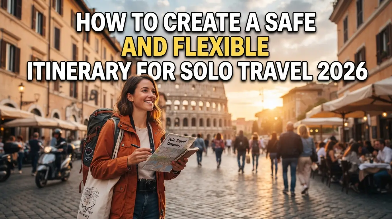 How to Create a Safe and Flexible Itinerary for Solo Travel 2026